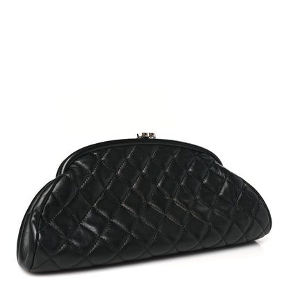 Chanel Lambskin Quilted Timeless Clutch Black 3 of 10