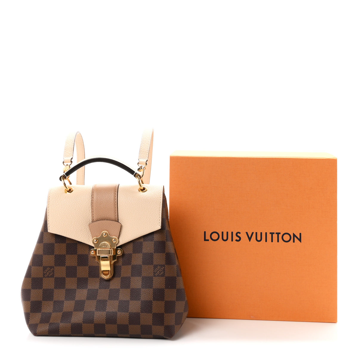 Louis Vuitton Damier Ebene Clapton Backpack Creme 11 of 11