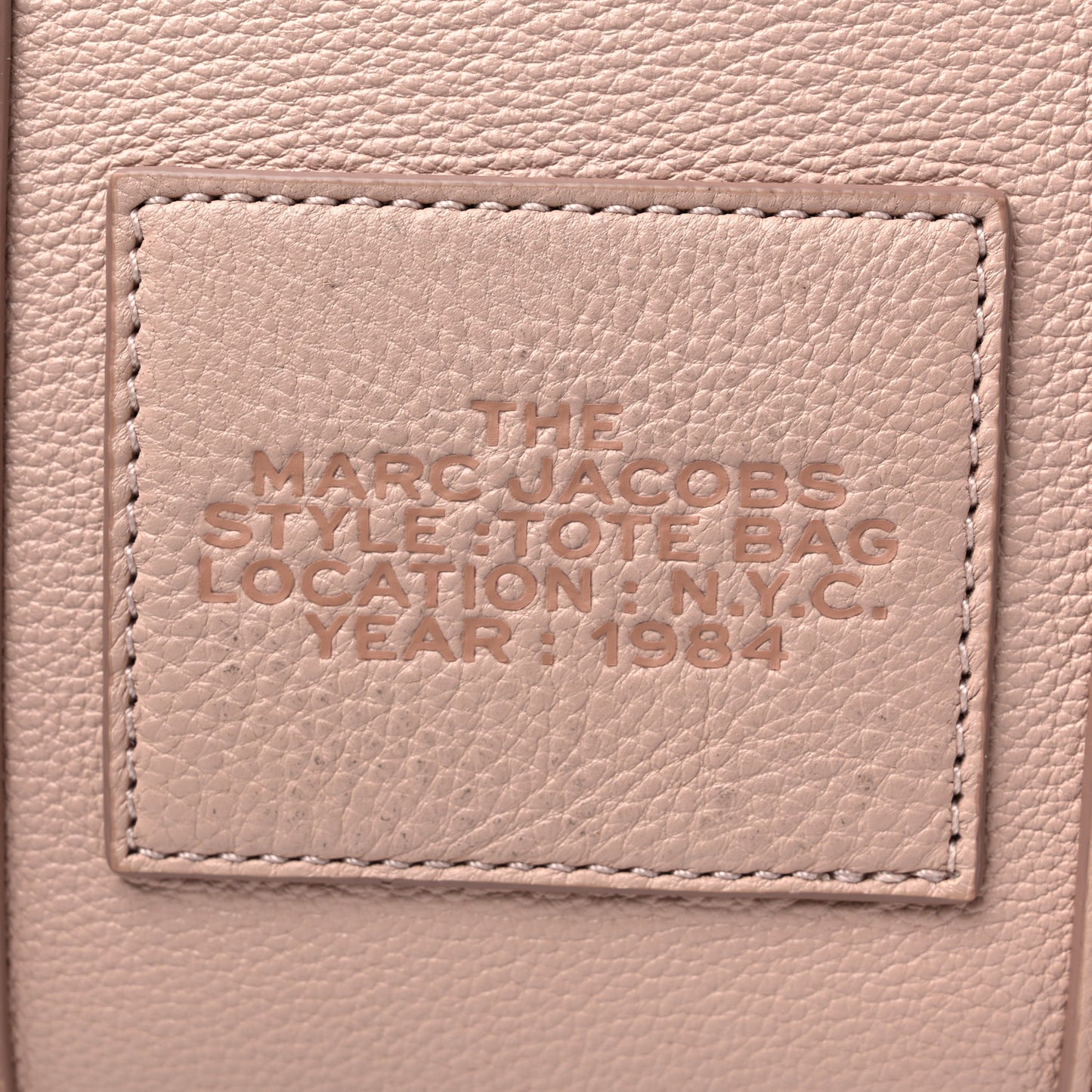 Grained Calfskin Small The Tote Bag Taupe