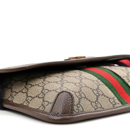 Gucci GG Supreme Monogram Web Small Ophidia Belt Bag Brown 10 of 12