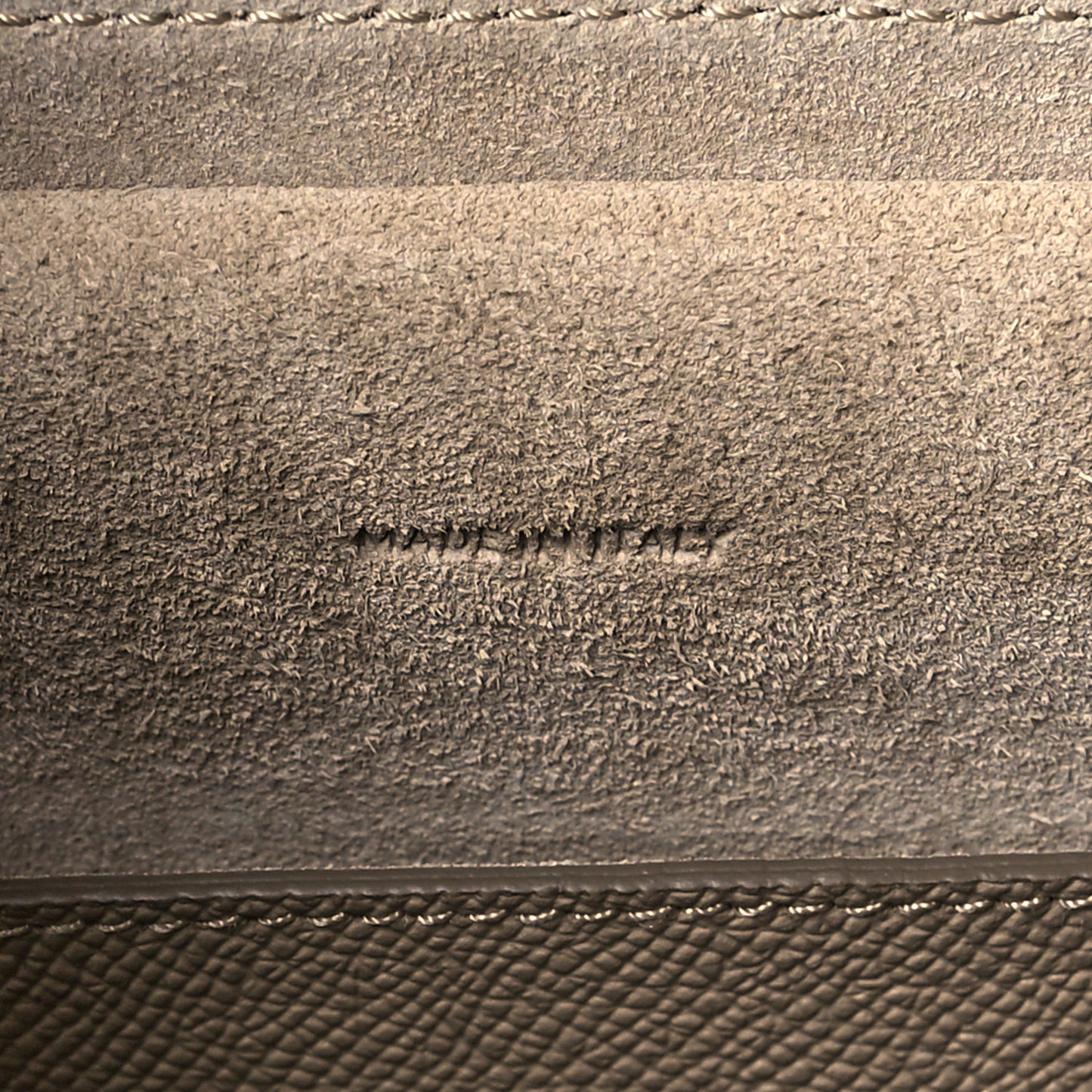 Grained Calfskin Micro Belt Bag Beige