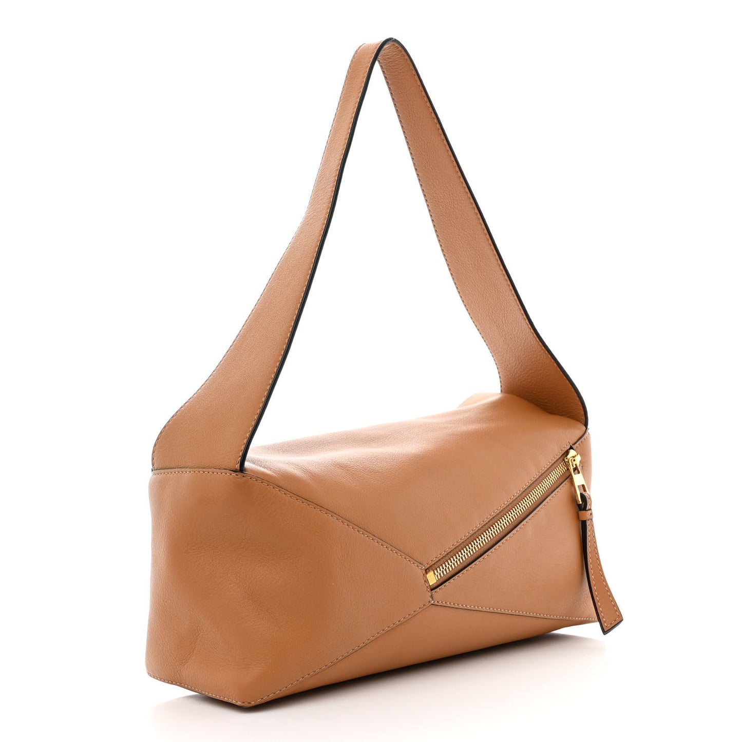 Calfskin Puzzle Hobo Tan