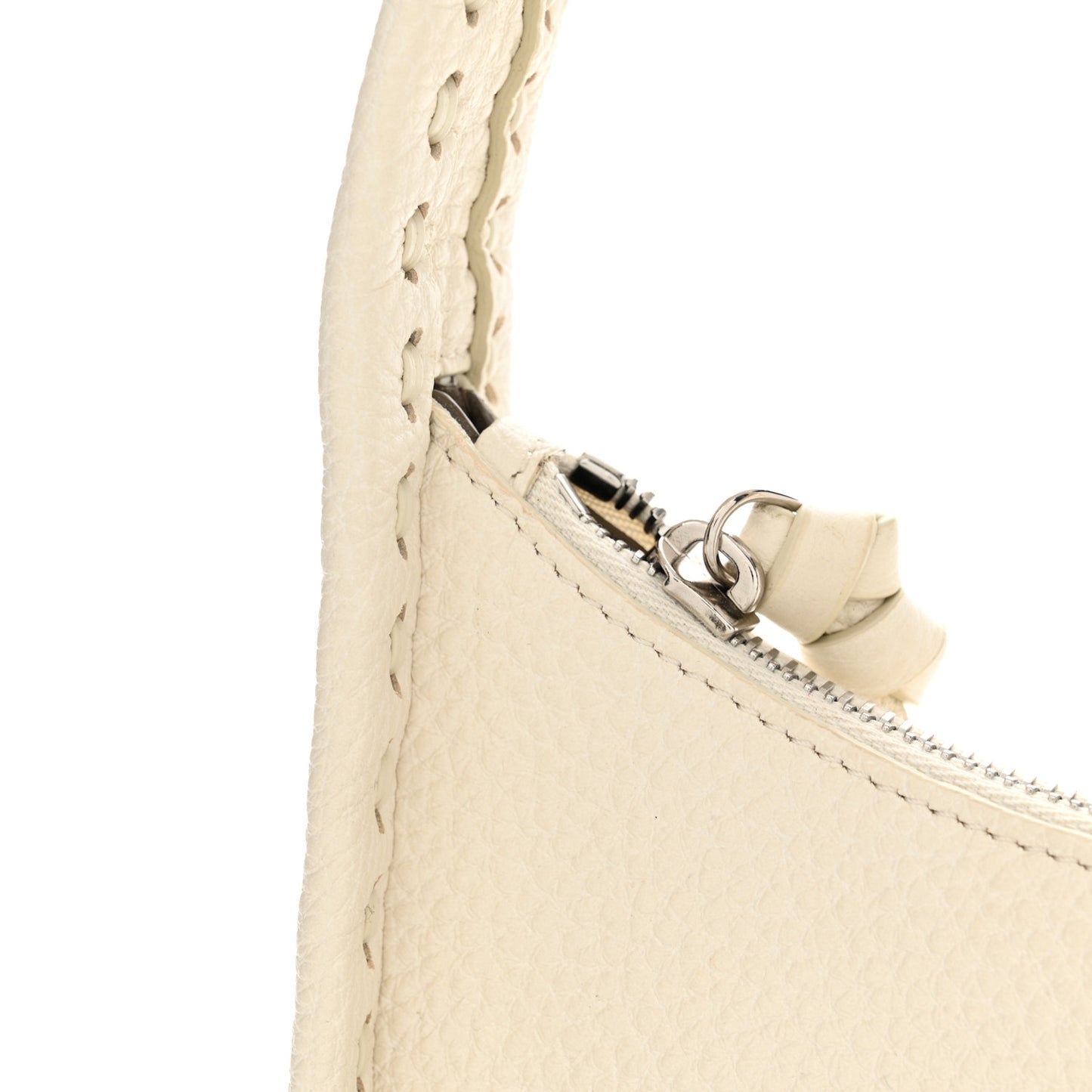 Cuoio Roma Sellerissima Nappa Sintetica Tape Stitch Mini Fendessence Shoulder Bag White