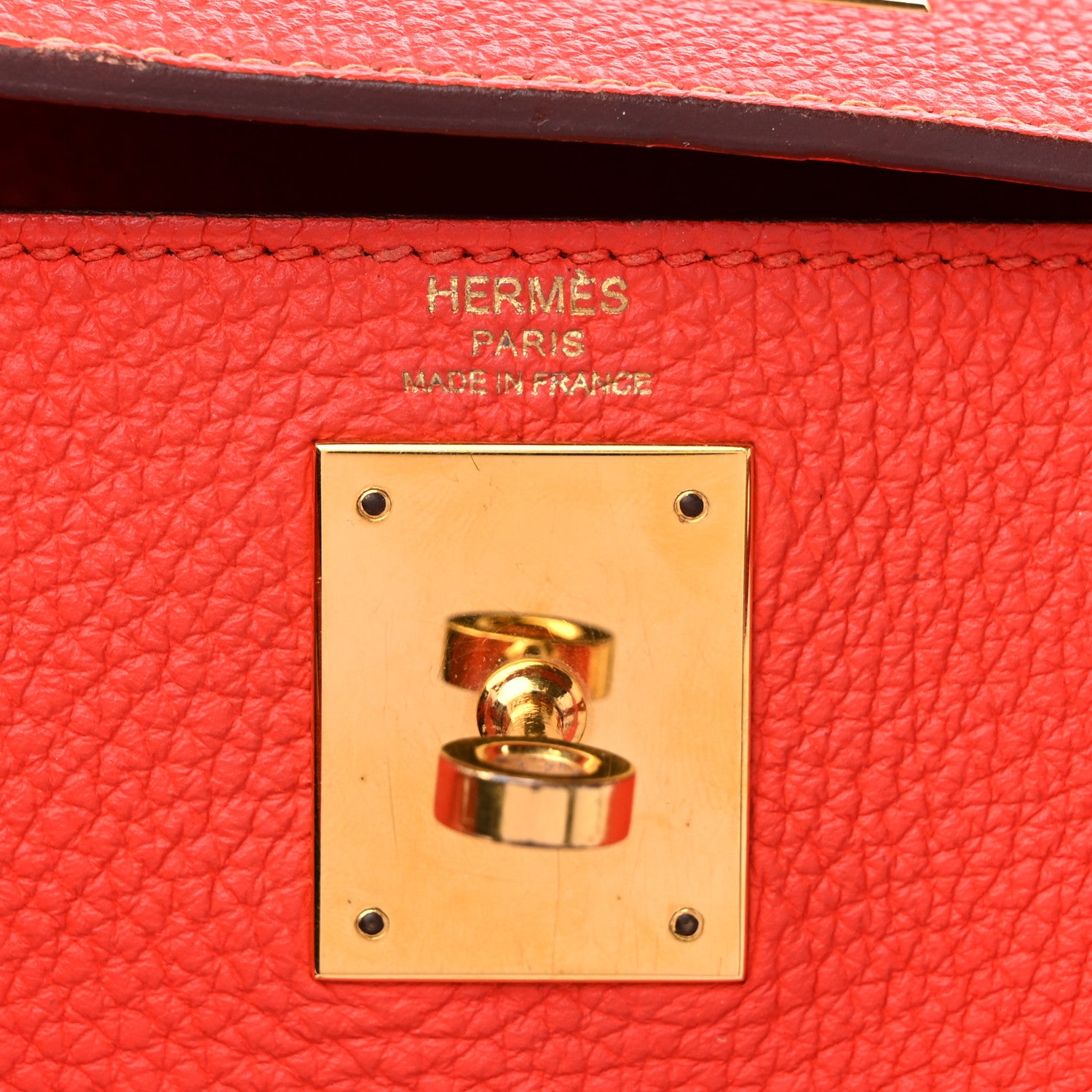 Hermes Taurillon Clemence Kelly Retourne 28 Rouge Pivoine 6 of 17