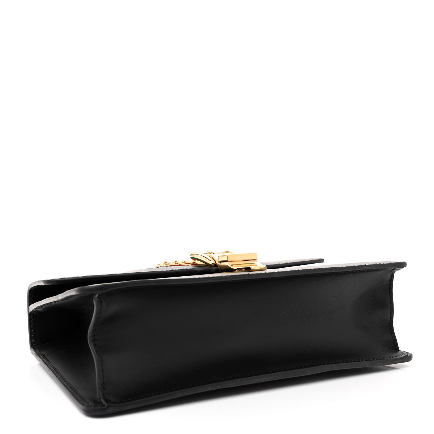 Gucci Calfskin Small Sylvie Shoulder Bag Black 4 of 13