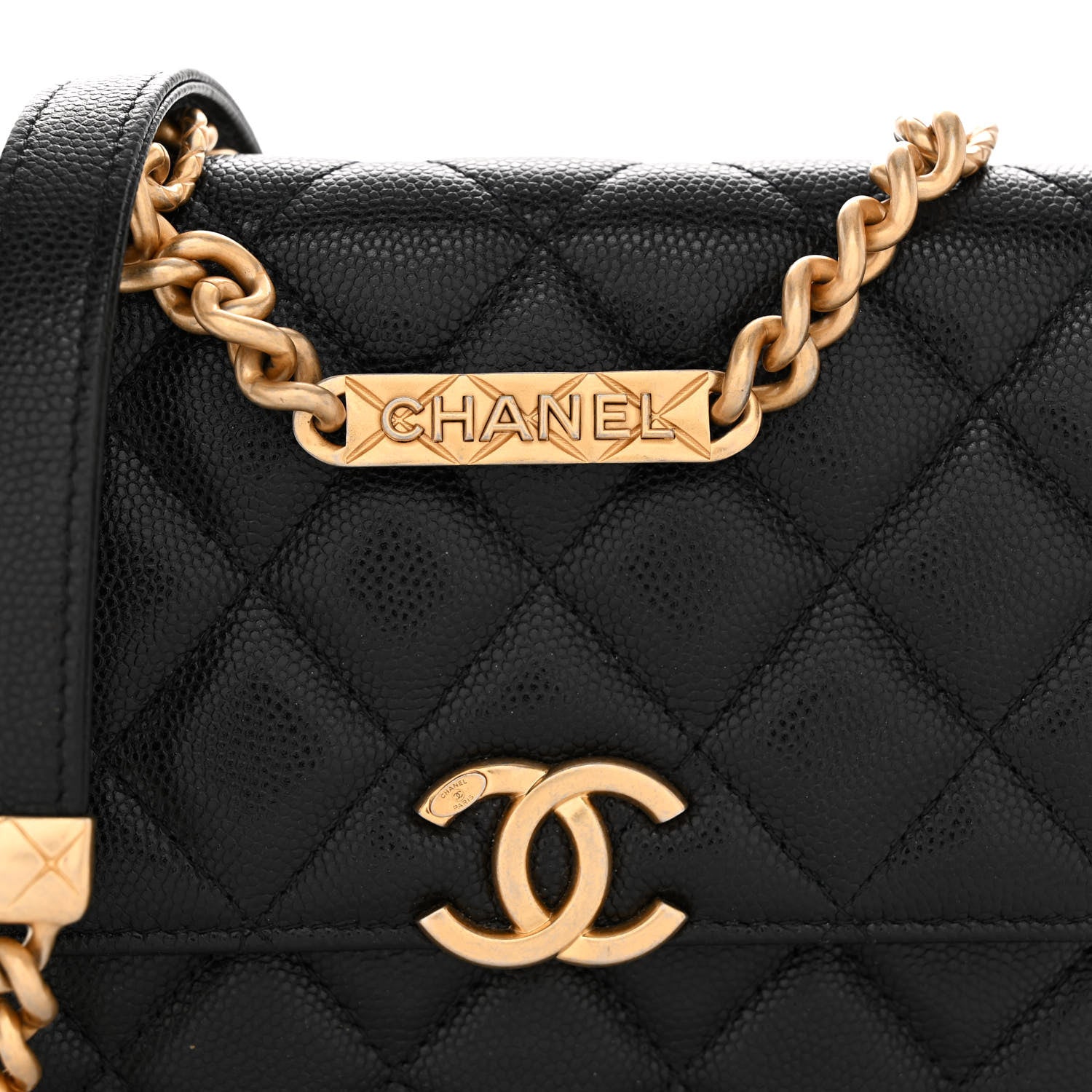 Chanel Caviar Quilted Mini Bracelet On Chain Wallet On Chain WOC Black 9 of 11