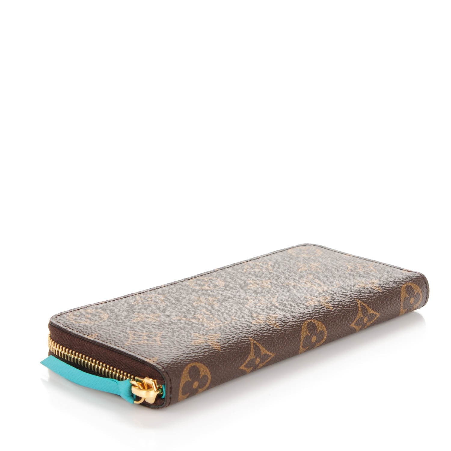 Louis Vuitton Monogram Clemence Wallet Turquoise 4 of 7