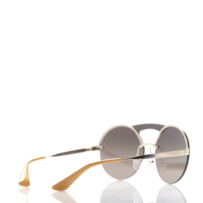 Prada Metal Round Gradient Sunglasses SPR 65T Gold 4 of 7