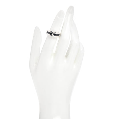 Bulgari Sterling Silver Ceramic Save The Children One-Band Ring 50 5.25 2 of 6