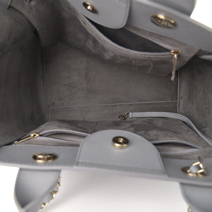 Chanel Caviar Studded Small Deauville Tote Grey 5 of 13