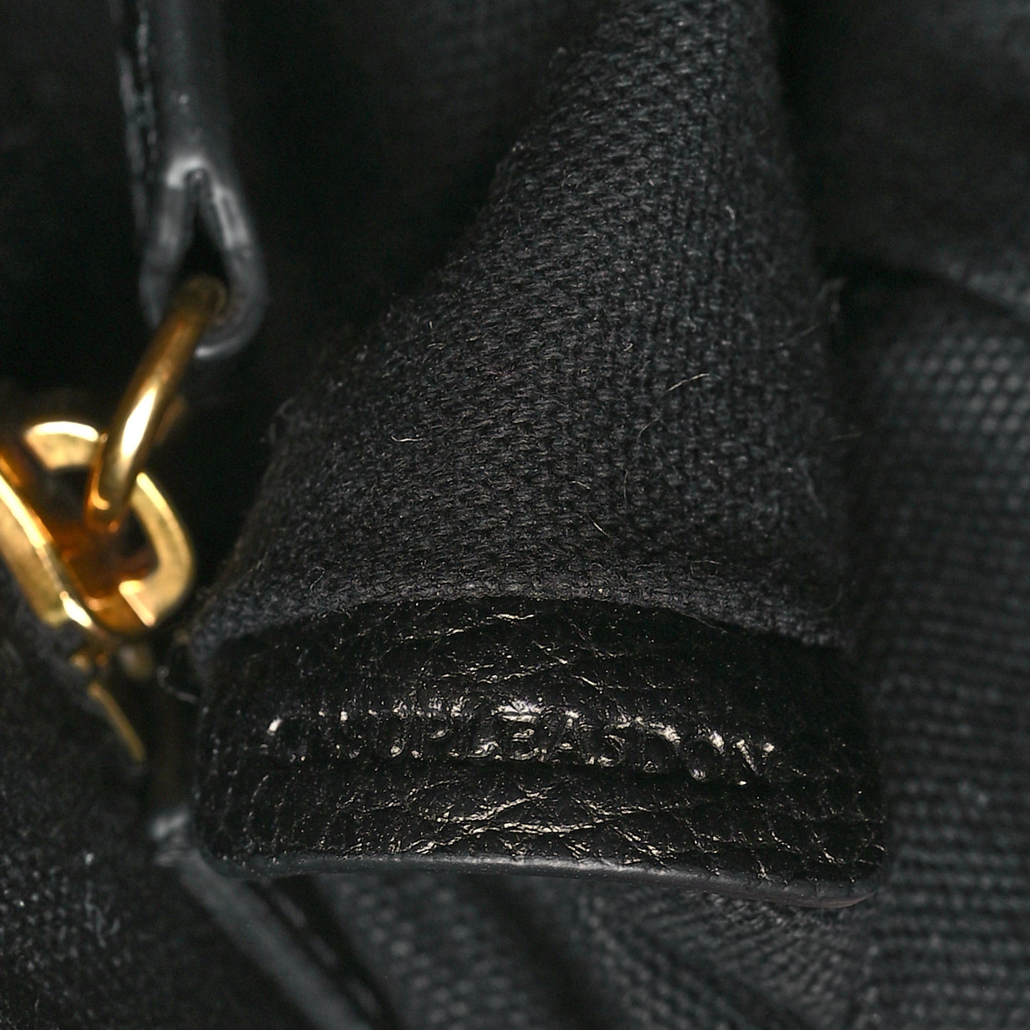 Canvas Mega Check Baildon Messenger Bag Black