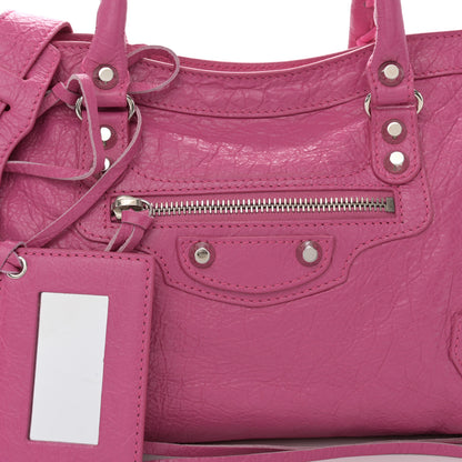 Balenciaga Agneau Classic Silver Hardware S City Rose Flamingo 9 of 11