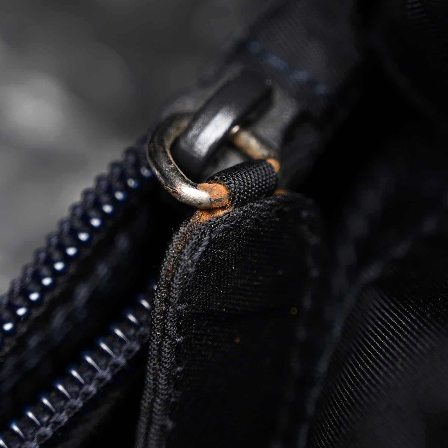 Prada Tessuto Nylon Tote Navy 12 of 16