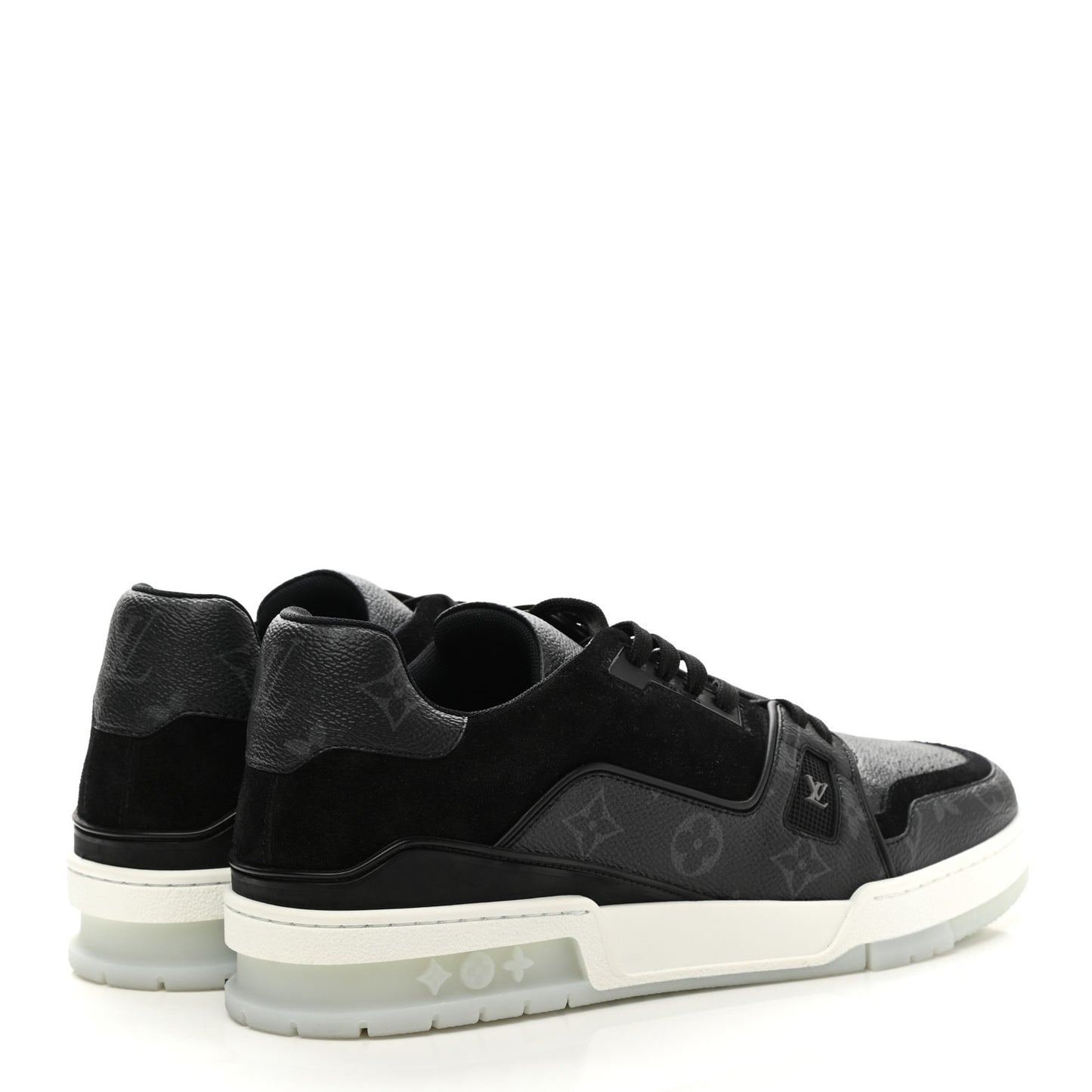 Monogram Eclipse Mens LV Trainer Sneakers 9 Black