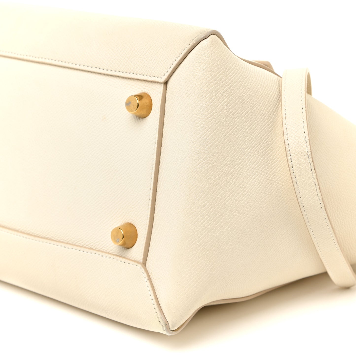 Grained Calfskin Mini Belt Bag White