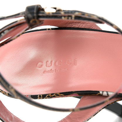 Gucci Satin Techno Charms Sandals 8 Black 6 of 6