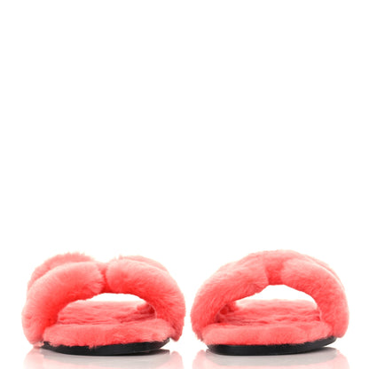 Hermes Woolskin Oran Sandals 42 Rose Du Desert 2 of 8