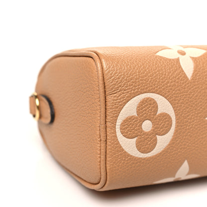 Louis Vuitton Empreinte Monogram Giant Nano Speedy Arizona Creme 8 of 10