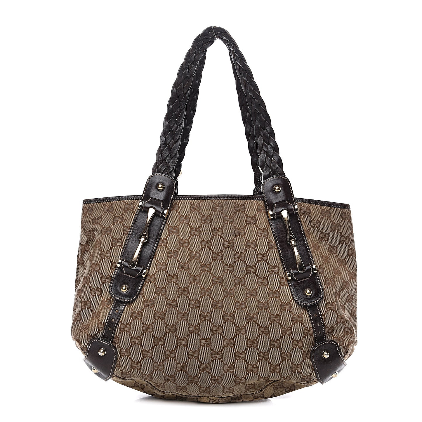 Monogram Small Pelham Shoulder Bag Dark Brown