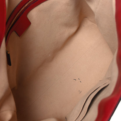 Gucci Guccissima Linea A Foldover Tote Red 5 of 11