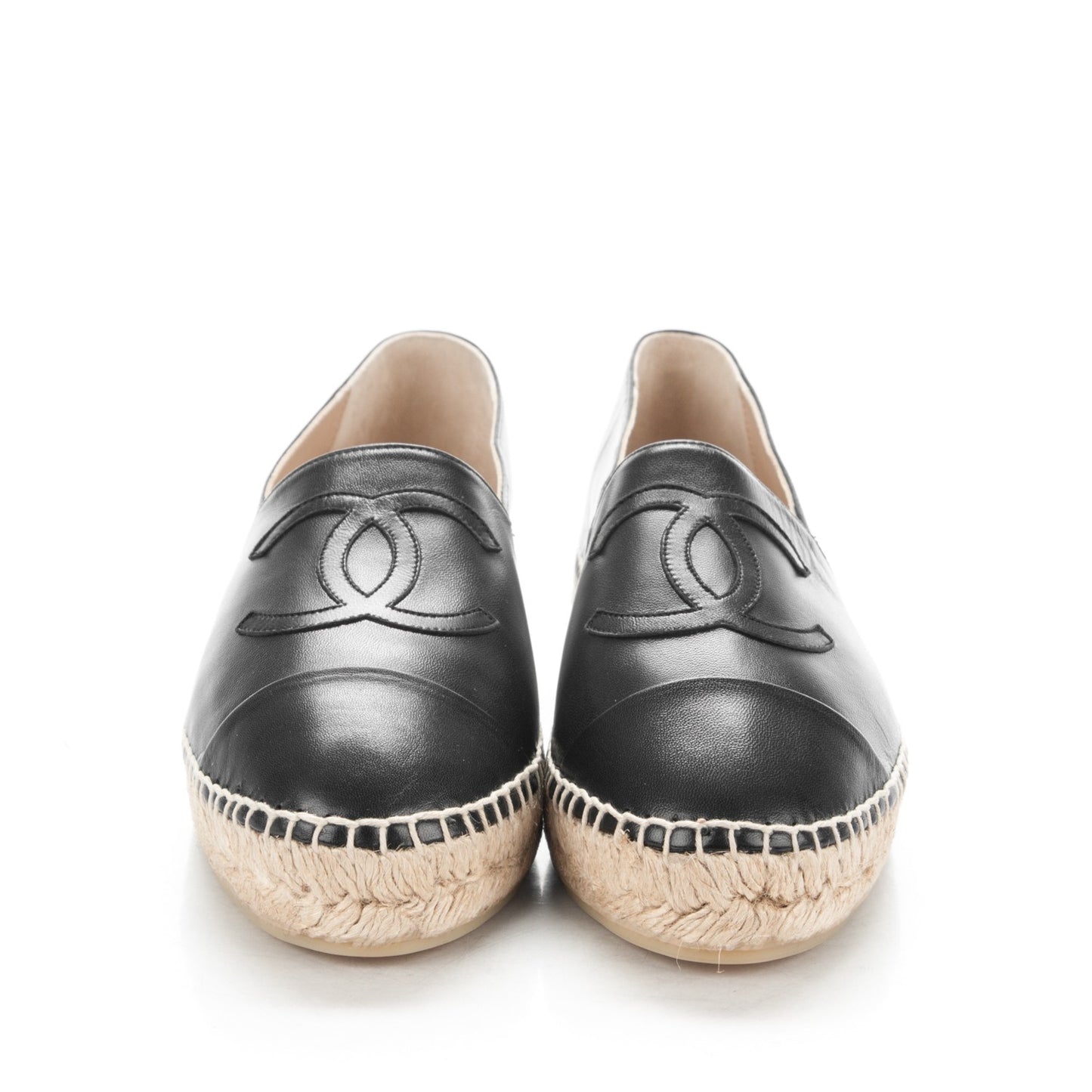 Lambskin CC Espadrilles 39 Black