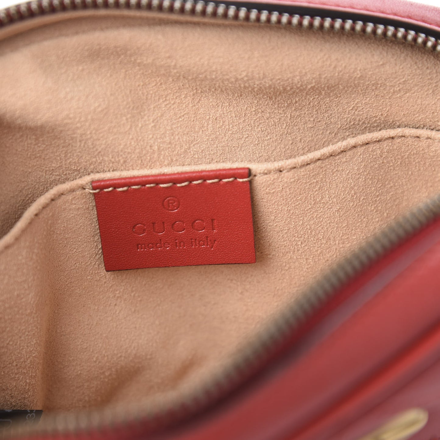 Calfskin Matelasse GG Marmont Belt Bag 75 30 Hibiscus Red