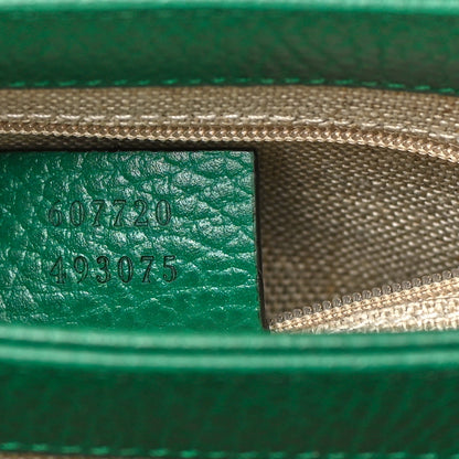 Gucci Dollar Calfskin Interlocking G Crossbody Bag Emerald 7 of 12