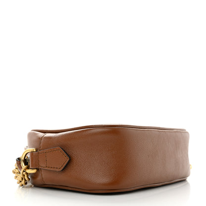 Gucci Glazed Calfskin Matelasse Diagonal Mini GG Marmont Chain Shoulder Bag Cuir 4 of 13