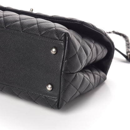 Chanel Caviar Quilted Small Coco Handle Flap Black 9 of 9