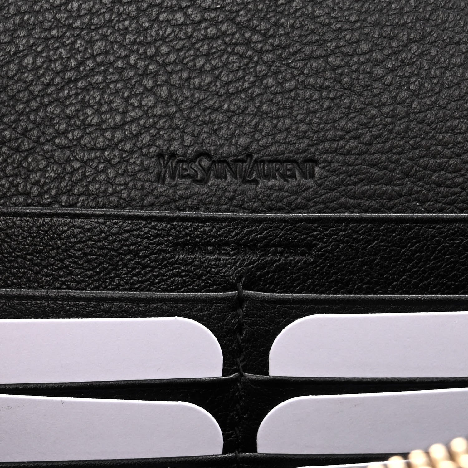 Saint Laurent Calfskin Monogram Belle de Jour Chain Clutch Black 6 of 10
