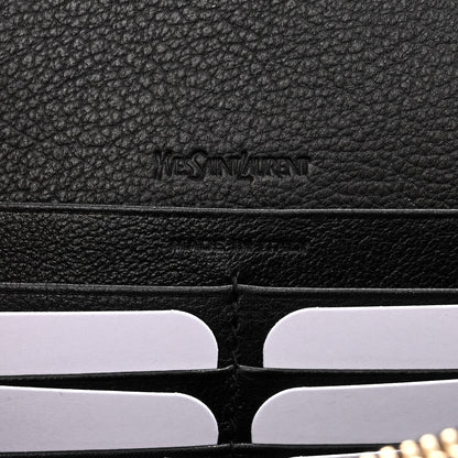 Saint Laurent Calfskin Monogram Belle de Jour Chain Clutch Black 6 of 10