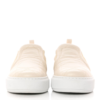 Christian Dior Cannage Quilted Womens Solar Slip On Sneakers 38 Off White 2 of 15