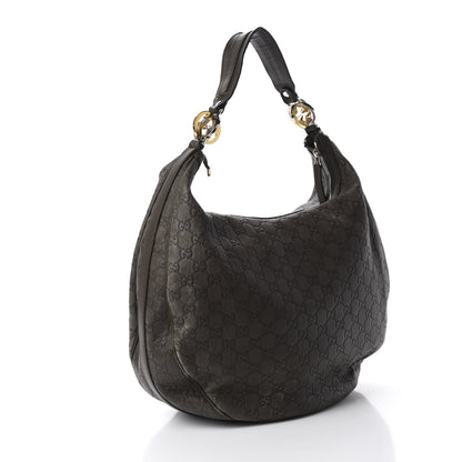 Gucci Guccissima Large GG Twins Hobo Olive Green 3 of 16