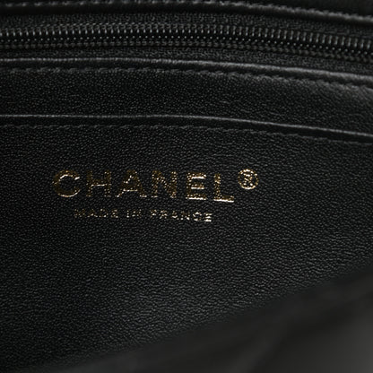 Chanel Lambskin Quilted Mini Top Handle Rectangular Flap Black 6 of 11