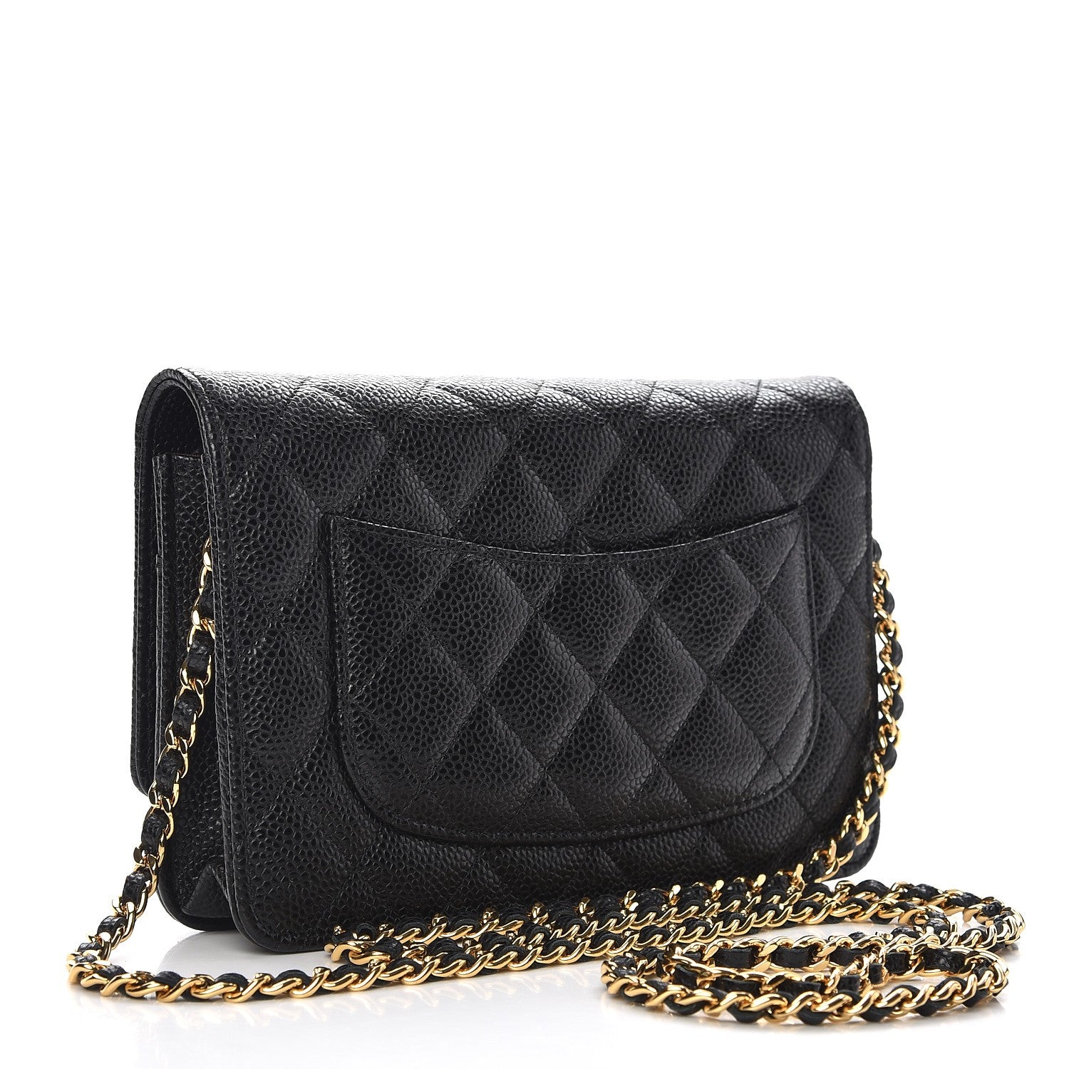 Chanel Caviar Quilted Wallet On Chain WOC Black 3 of 9