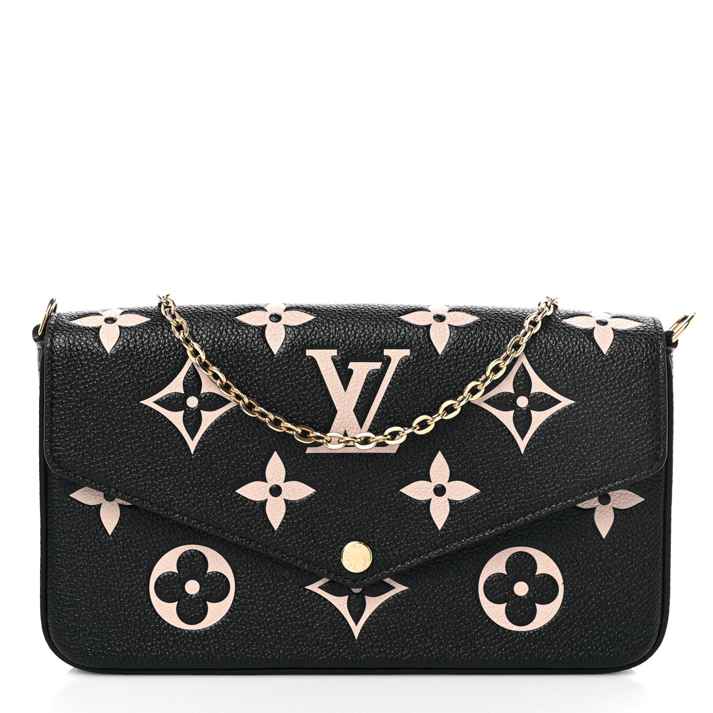 Empreinte Monogram Giant Felicie Pochette Black Beige