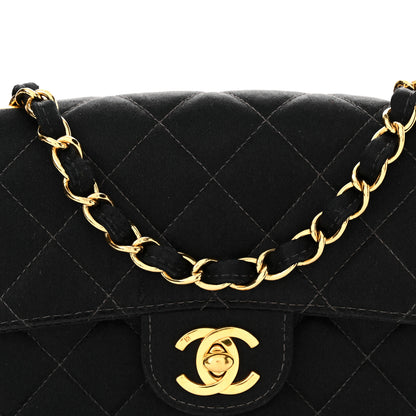 Chanel Satin Quilted Mini Square Flap Black 9 of 16