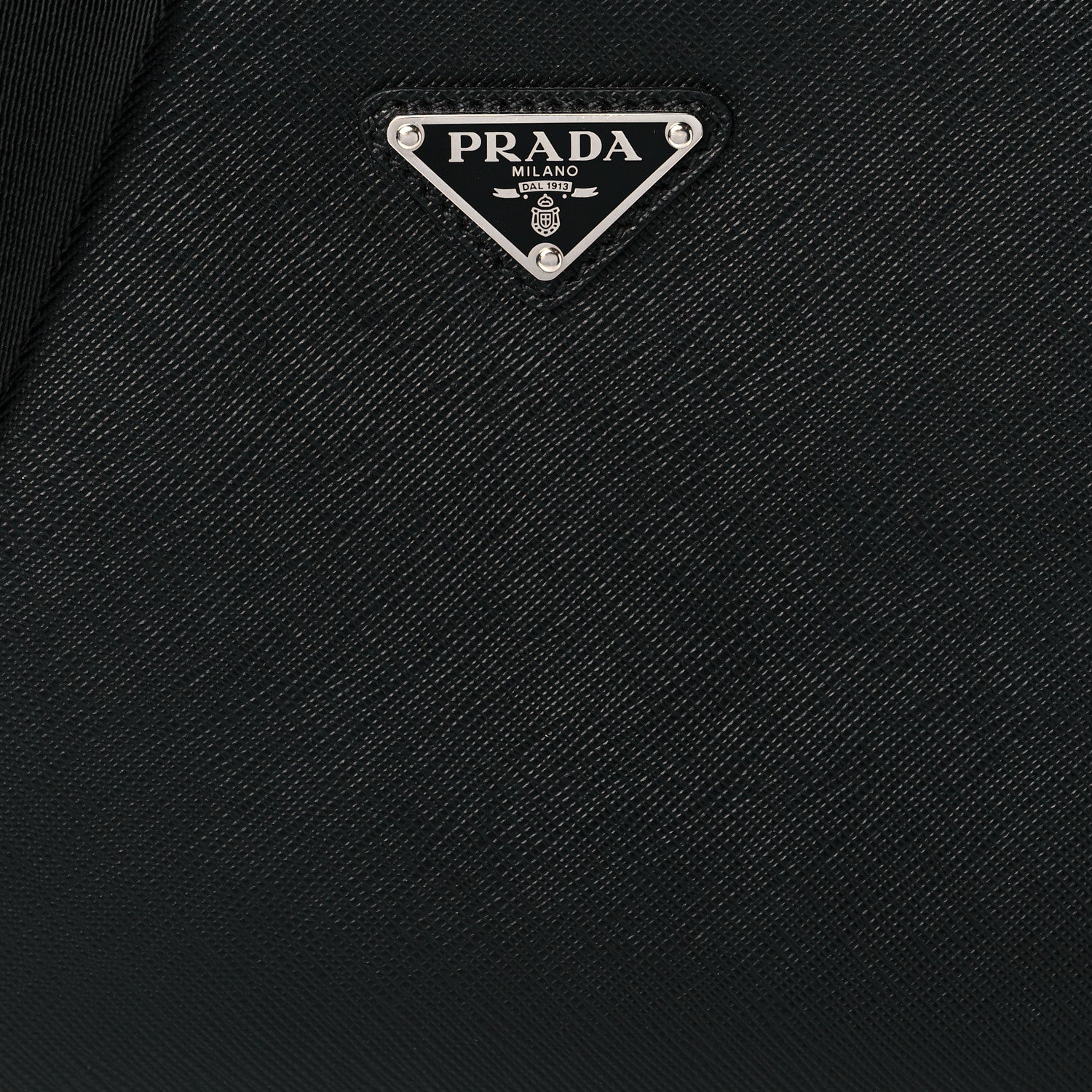 Prada Saffiano Travel Medium Brique Crossbody Bag Black 7 of 10