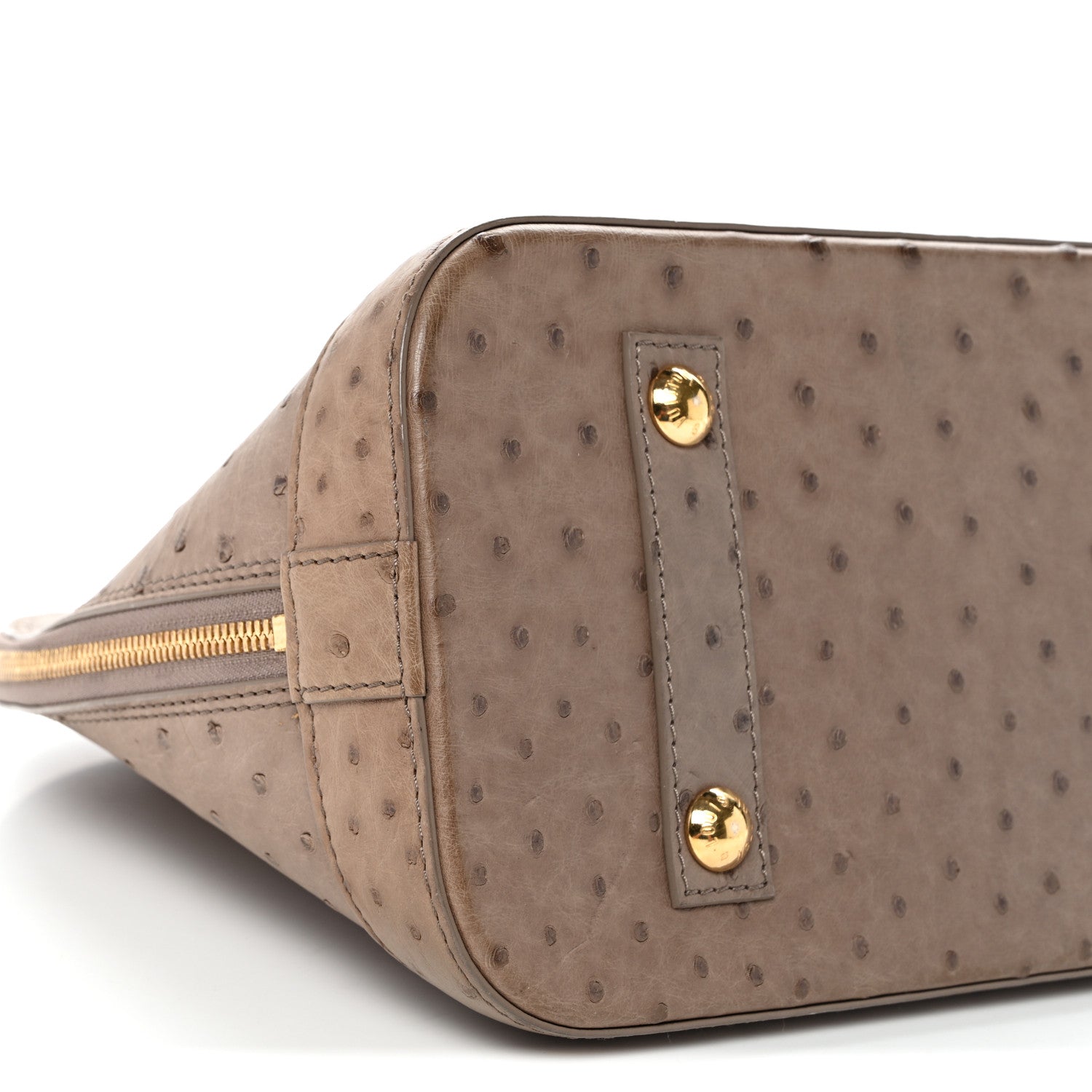 Louis Vuitton Ostrich Alma PM Gris 8 of 12