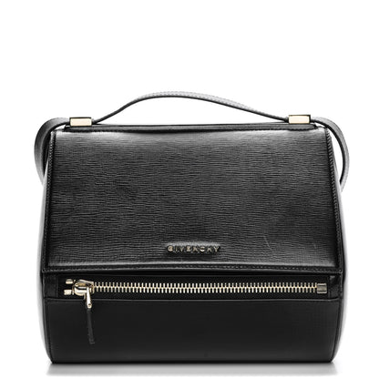 Givenchy Textured Calfskin Medium Pandora Box Crossbody Bag Black 1 of 7
