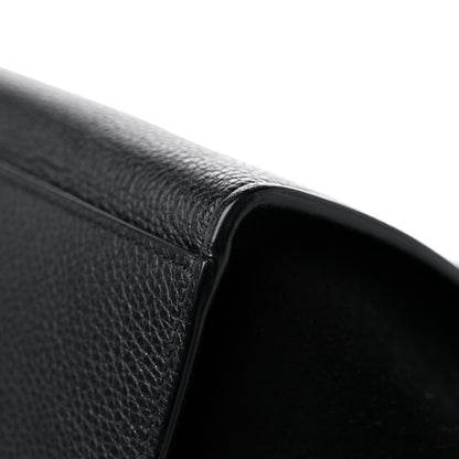Celine Drummed Calfskin Suede Small Trapeze Black 9 of 15