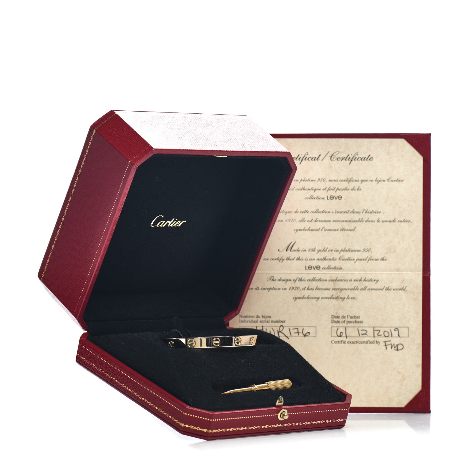 Cartier 18K Yellow Gold LOVE Bracelet 16 5 of 5