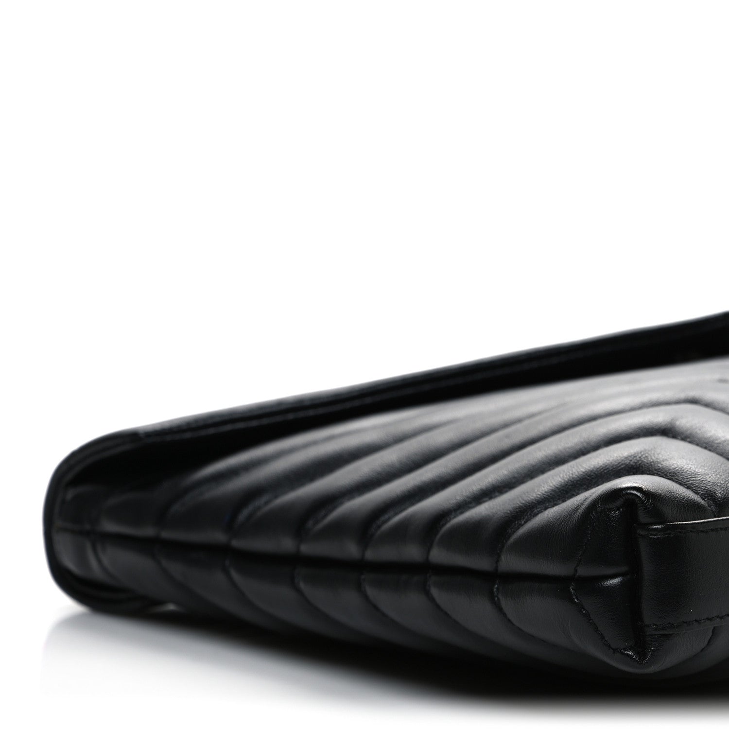 Saint Laurent Calfskin Y Quilted Monogram Loulou Document Holder Black 18 of 25