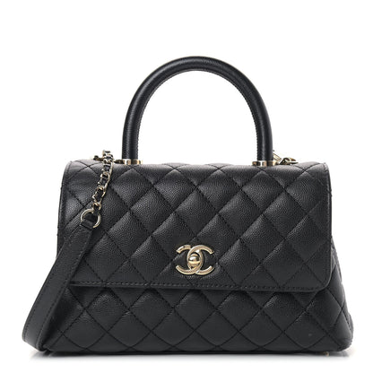 Chanel Caviar Quilted Mini Coco Handle Flap Black 1 of 8