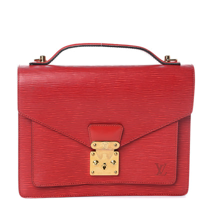 Louis Vuitton Epi Monceau Castillan Red 1 of 7