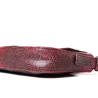 Fendi Lizard Baguette Red 10 of 14