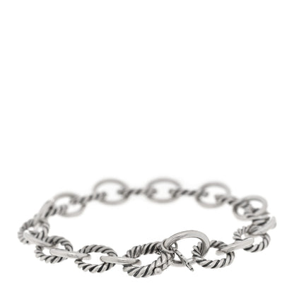 David Yurman Sterling Silver 10mm Medium Oval Link Bracelet 2 of 3