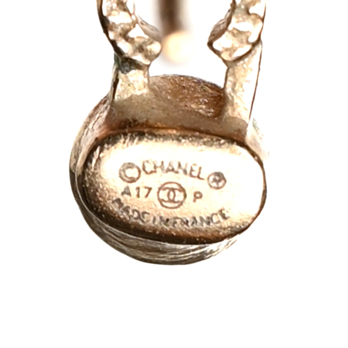 Chanel Pearl Coco Earrings Gold 4 of 6