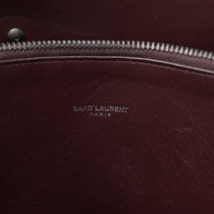 Saint Laurent Grained Calfskin Small Classic Sac De Jour Amaranto 7 of 10