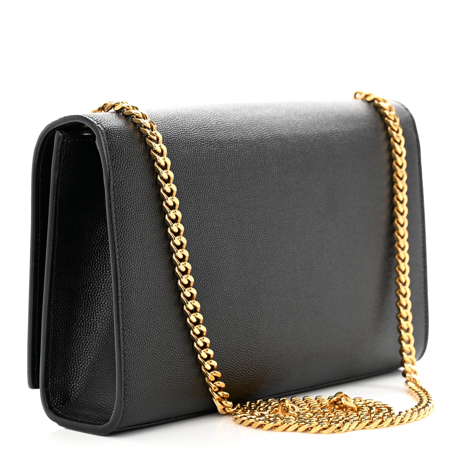 Saint Laurent SAINT LAURENT Grain De Poudre Medium Classic Monogram Kate Satchel Black 3 of 12